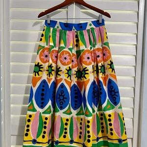 NWT Zara Printed Midi-skirt Size XS